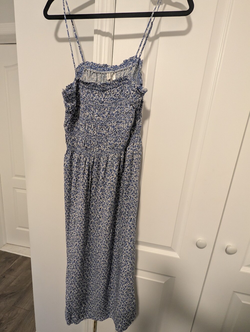 H&M Blue and White Floral Maxi Dress